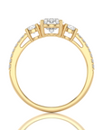 Marvelous Melody Three-Stone Diamond Engagement Ring