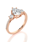 Marvelous Melody Three-Stone Diamond Engagement Ring