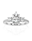 Marvelous Melody Three-Stone Diamond Engagement Ring
