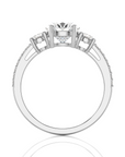 Marvelous Melody Three-Stone Diamond Engagement Ring