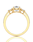Marvelous Melody Three-Stone Diamond Engagement Ring