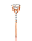 Marvelous Melody Three-Stone Diamond Engagement Ring