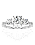 Marvelous Melody Three-Stone Diamond Engagement Ring