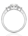 Marvelous Melody Three-Stone Diamond Engagement Ring