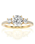 Marvelous Melody Three-Stone Diamond Engagement Ring