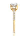 Marvelous Melody Three-Stone Diamond Engagement Ring