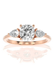 Captivating Symphony Three-Stone Diamond Engagement Ring