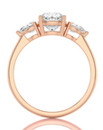 Captivating Symphony Three-Stone Diamond Engagement Ring