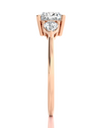Captivating Symphony Three-Stone Diamond Engagement Ring