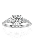 Captivating Symphony Three-Stone Diamond Engagement Ring