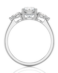 Captivating Symphony Three-Stone Diamond Engagement Ring