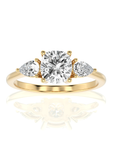 Captivating Symphony Three-Stone Diamond Engagement Ring