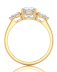 Captivating Symphony Three-Stone Diamond Engagement Ring