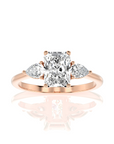 Captivating Symphony Three-Stone Diamond Engagement Ring