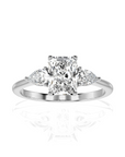 Captivating Symphony Three-Stone Diamond Engagement Ring