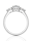 Captivating Symphony Three-Stone Diamond Engagement Ring