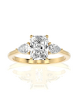 Captivating Symphony Three-Stone Diamond Engagement Ring