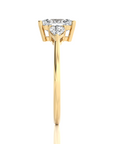 Captivating Symphony Three-Stone Diamond Engagement Ring