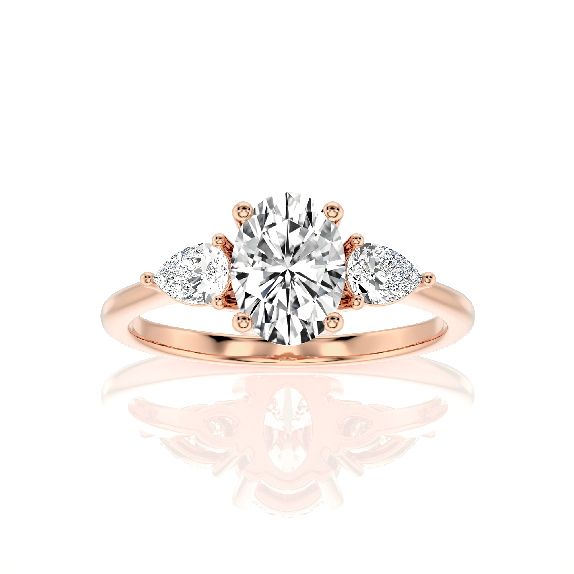 Captivating Symphony Three-Stone Diamond Engagement Ring