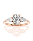 Captivating Symphony Three-Stone Diamond Engagement Ring