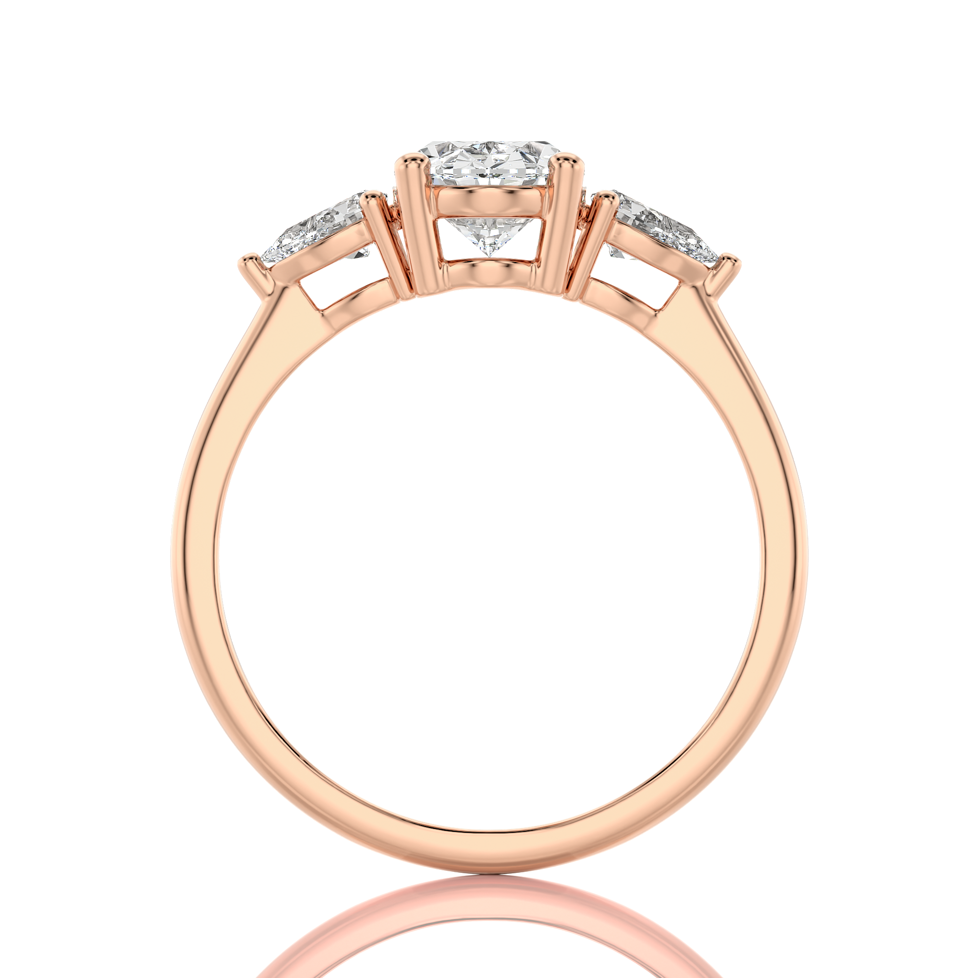 Captivating Symphony Three-Stone Diamond Engagement Ring