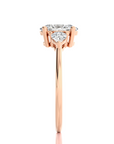 Captivating Symphony Three-Stone Diamond Engagement Ring