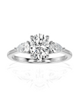Captivating Symphony Three-Stone Diamond Engagement Ring