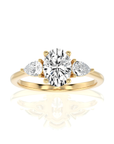 Captivating Symphony Three-Stone Diamond Engagement Ring