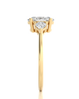 Captivating Symphony Three-Stone Diamond Engagement Ring