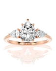 Captivating Symphony Three-Stone Diamond Engagement Ring
