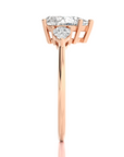 Captivating Symphony Three-Stone Diamond Engagement Ring