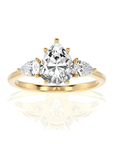 Captivating Symphony Three-Stone Diamond Engagement Ring