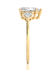 Captivating Symphony Three-Stone Diamond Engagement Ring