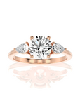 Captivating Symphony Three-Stone Diamond Engagement Ring