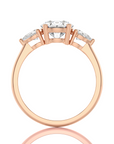 Captivating Symphony Three-Stone Diamond Engagement Ring