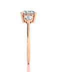 Captivating Symphony Three-Stone Diamond Engagement Ring