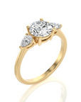 Captivating Symphony Three-Stone Diamond Engagement Ring