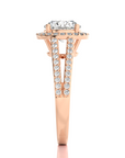 Twinkle Halo Diamond Engagement Ring