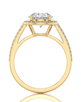 Twinkle Halo Diamond Engagement Ring