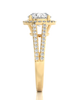 Twinkle Halo Diamond Engagement Ring
