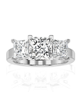 Royal Reverie Three-Stone Diamond Engagement Ring