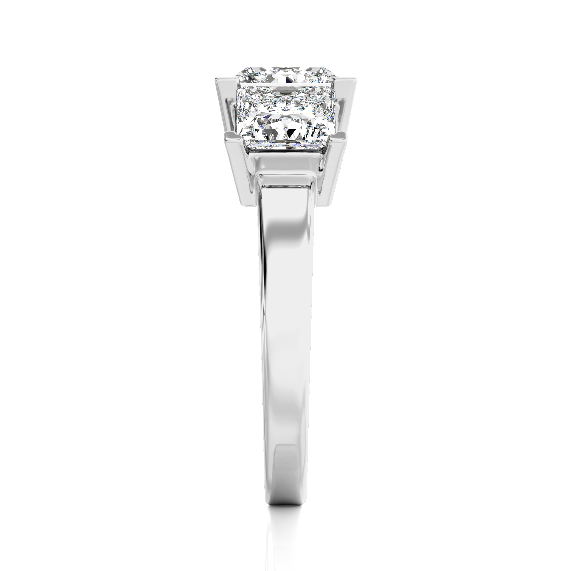 Royal Reverie Three-Stone Diamond Engagement Ring