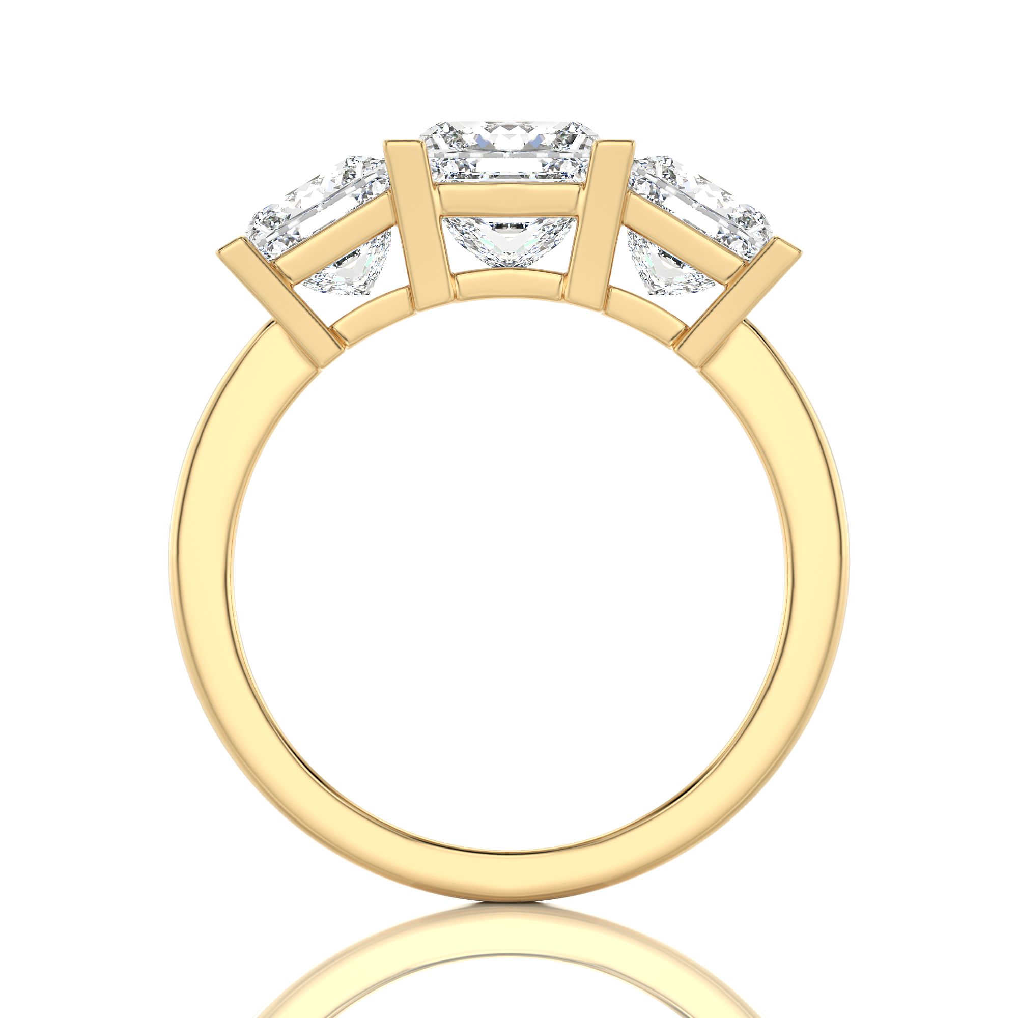 Royal Reverie Three-Stone Diamond Engagement Ring