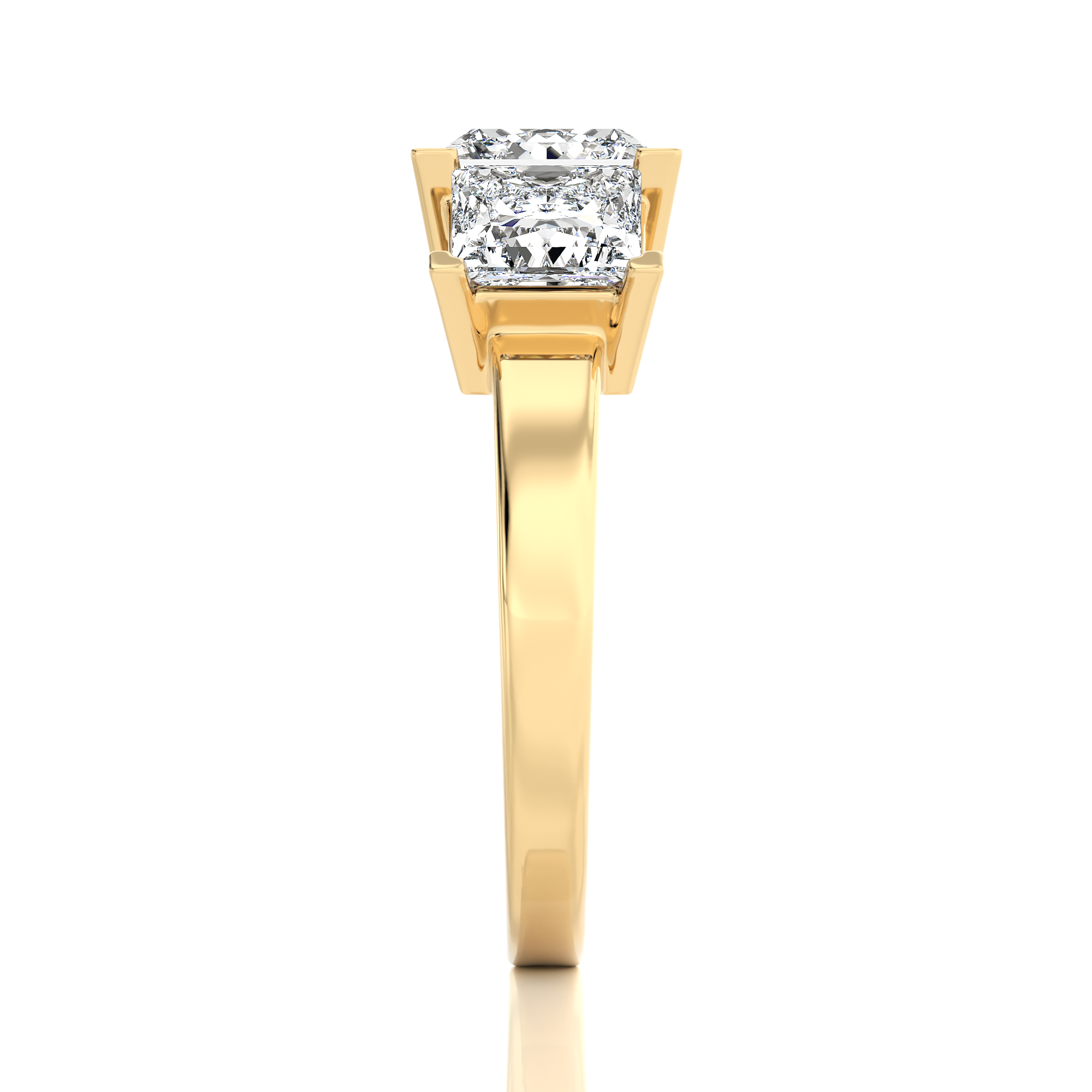 Royal Reverie Three-Stone Diamond Engagement Ring