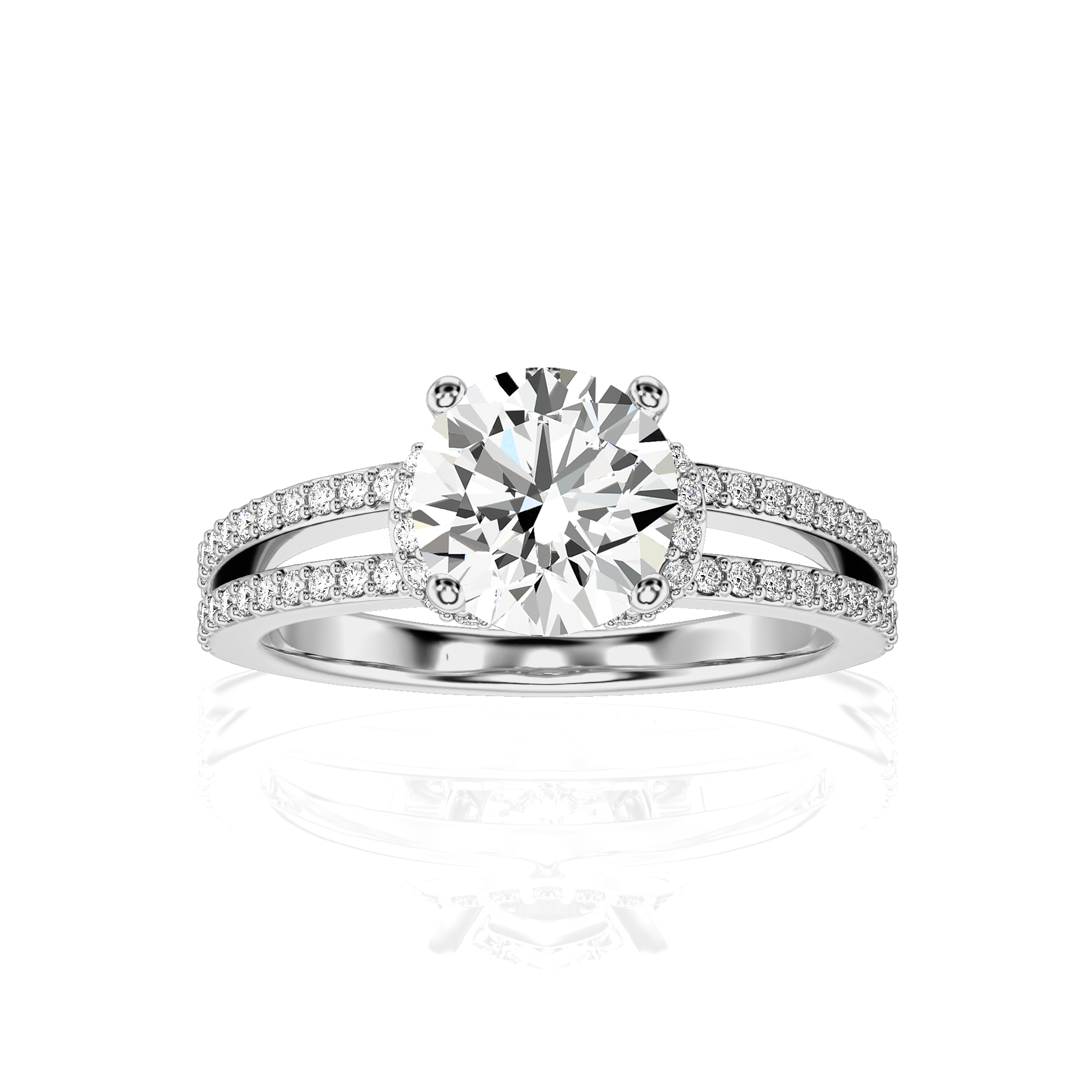 Glittery Bliss Diamond Engagement Ring