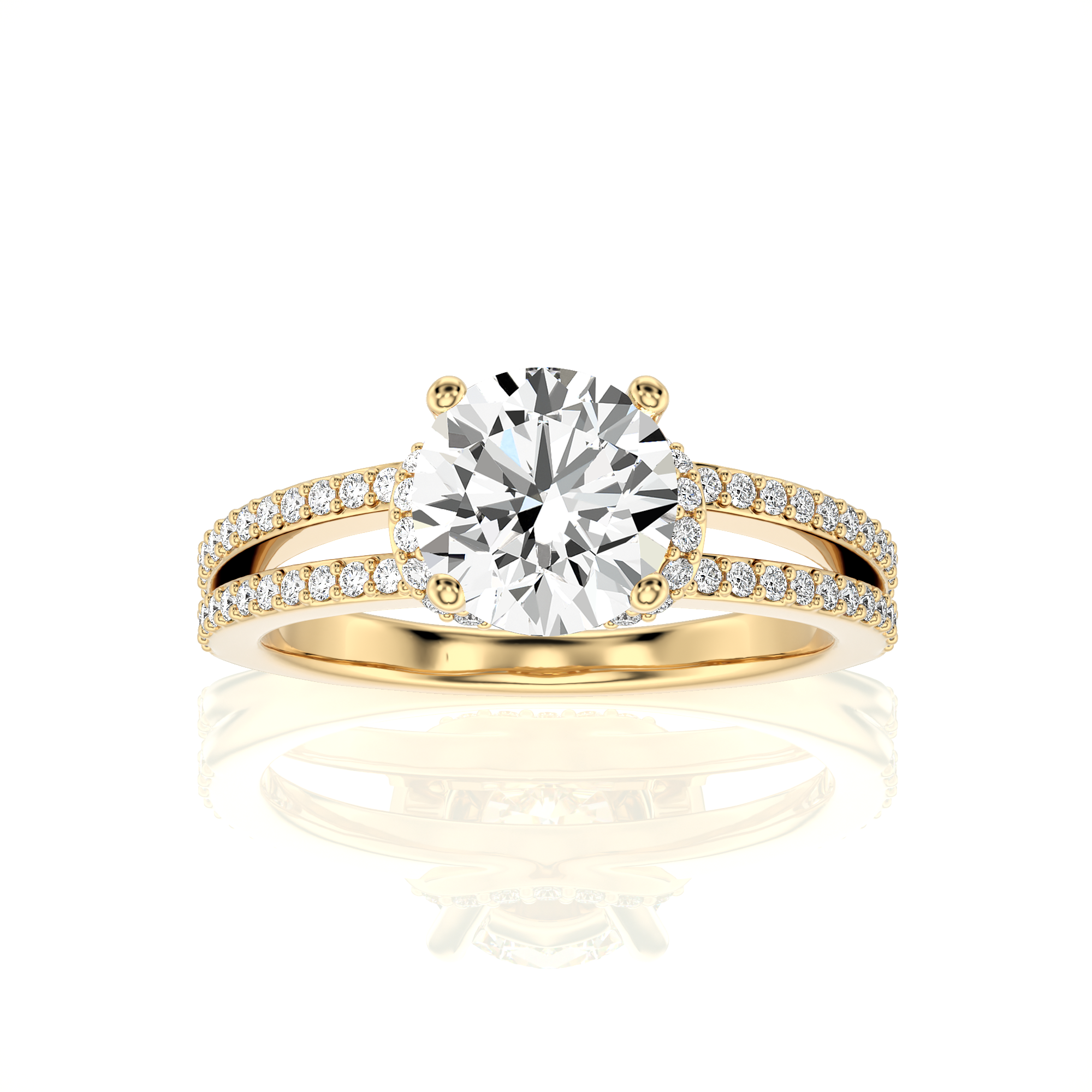 Glittery Bliss Diamond Engagement Ring