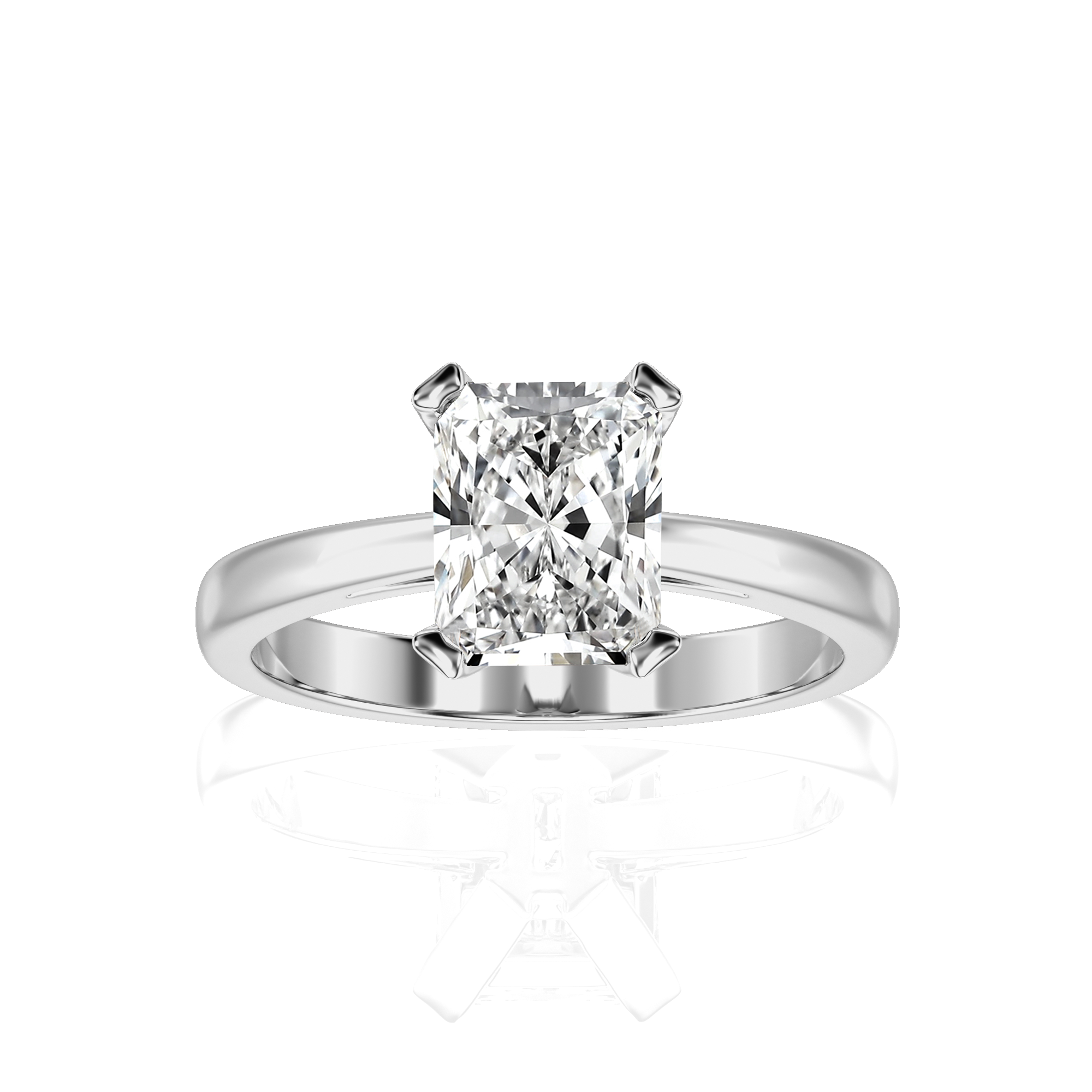 Enchanted Enigma Radiant-Cut Solitaire Engagement Ring