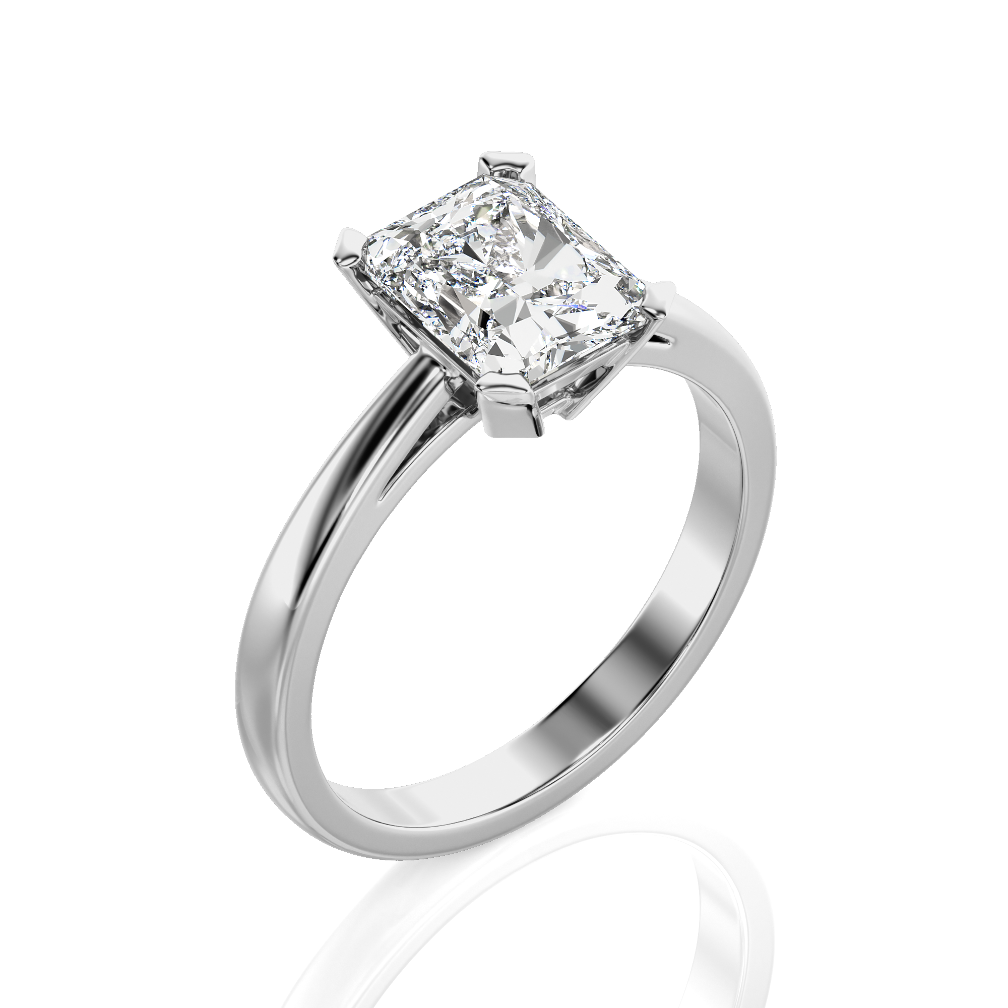 Enchanted Enigma Radiant-Cut Solitaire Engagement Ring