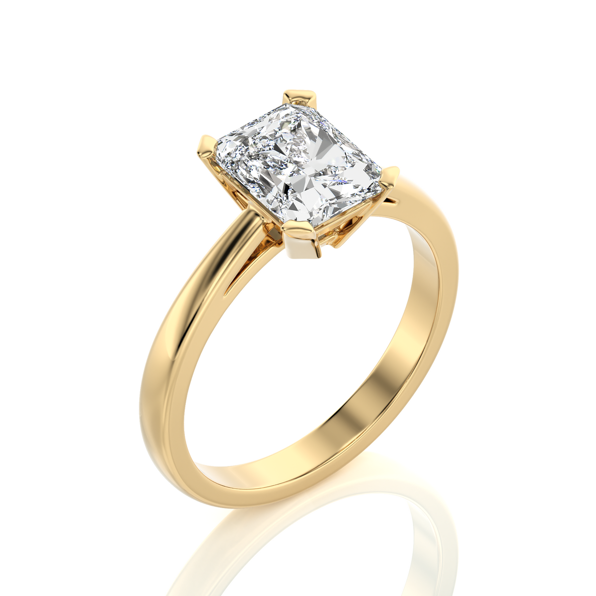 Enchanted Enigma Radiant-Cut Solitaire Engagement Ring