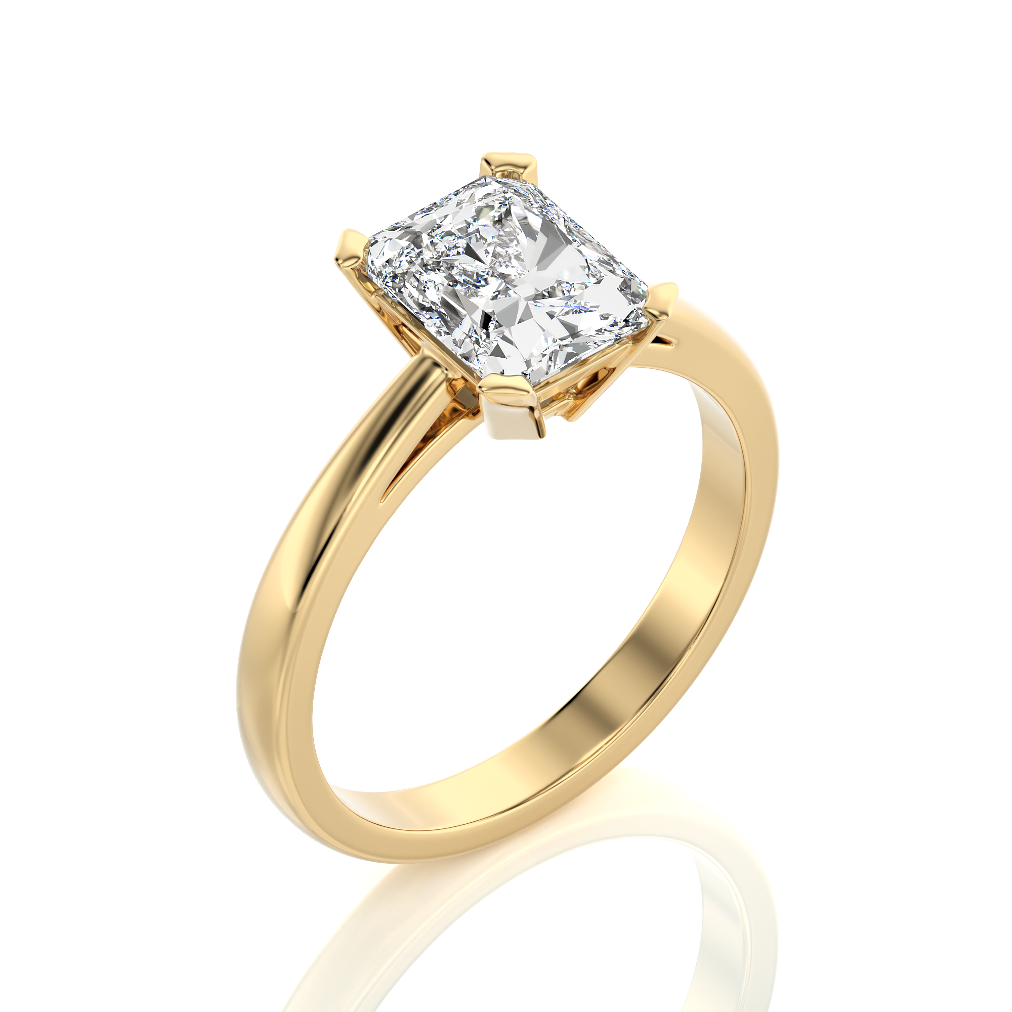 Enchanted Enigma Radiant-Cut Solitaire Engagement Ring